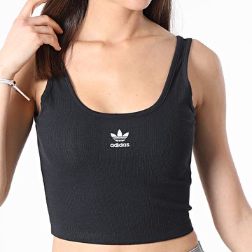 Adidas Originals - Camiseta de tirantes para mujer Crop HF3399 Negro