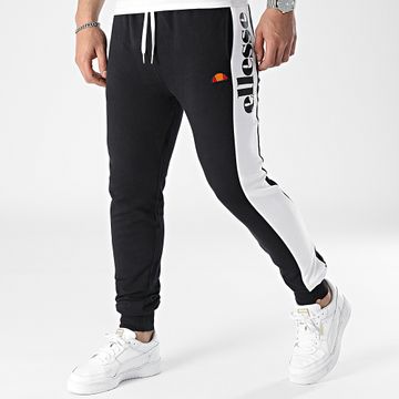 Ellesse - SLB16546 Pantalones Jogging Negro Blanco