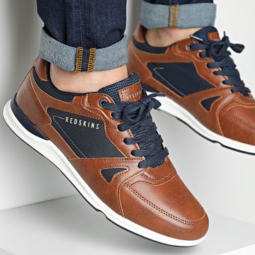 Redskins - Zapatillas Actuel MD4212P Coñac Azul Marino
