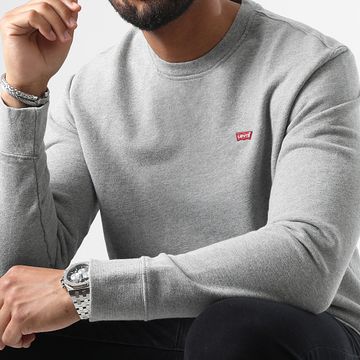 Levi's - Sudadera con cuello redondo 35909 Gris jaspeado