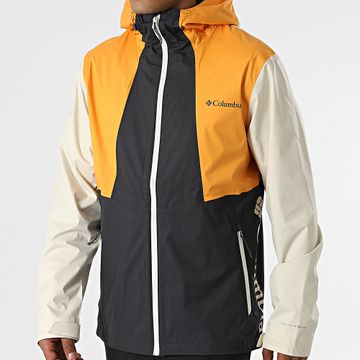 Columbia - Chaqueta con capucha y cremallera Inner Limits 1893991 Beige Negro Naranja