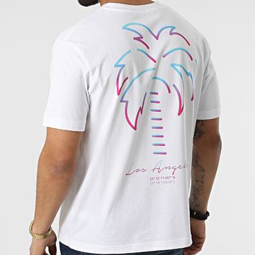 Luxury Lovers - Vice City Los Ángeles camiseta grande de gran tamaño blanca