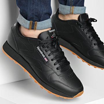 Reebok - Zapatillas Classic Leather GY0954 Core Black Pure Grey 5 Reebok Gum 3