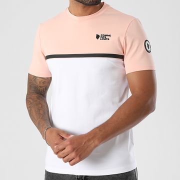 Comme Des Loups - Camiseta Manhattan2 Blanco Rosa