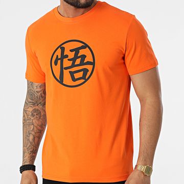 Dragon Ball Z - Camiseta Goku Kanji Naranja Negro