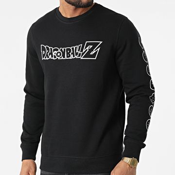 Dragon Ball Z - Sudadera Cuello Redondo Logo Negro Blanco