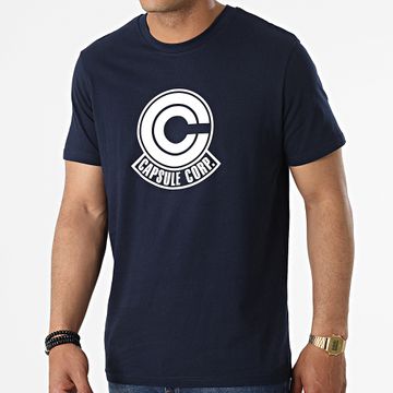 Dragon Ball Z - Camiseta Capsule Corp azul marino blanco