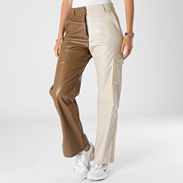 Sixth June - Pantalones mujer Beige Marrón