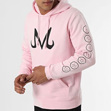 Dragon Ball Z - Sudadera con capucha Majin Rosa Negro