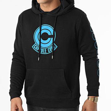 Dragon Ball Z - Capsule Corp Sudadera con capucha Negro Azul