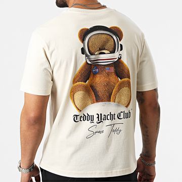 Teddy Yacht Club - Collab NASA Camiseta Oversize Space Teddy Moon Beige