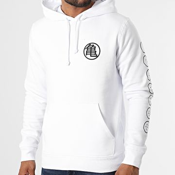 Dragon Ball Z - Kame Kanji Chest Hoodie Blanco Negro