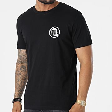 Dragon Ball Z - Camiseta Pecho Kame Kanji Negro Blanco