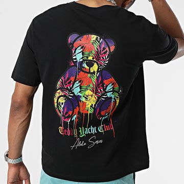 Teddy Yacht Club - Oversize Camiseta Large Aloha Series Espalda Negra