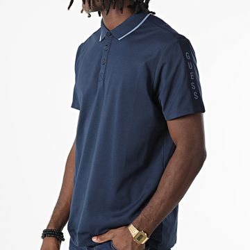 Guess - M2YP25-KARS0 Polo de manga corta a rayas Azul marino