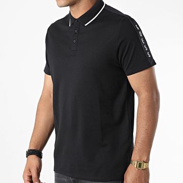 Guess - Polo Manga Corta Rayas M2YP25-KARS0 Negro