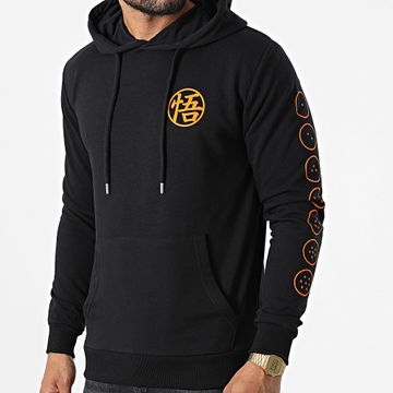 Dragon Ball Z - Logo Hoodie Negro Naranja