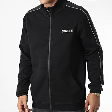 Guess - Chaqueta con cremallera y rayas Z2YQ10-KA3P1 Negro