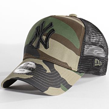New Era - 9Forty A-Frame New York Yankees Camuflaje Caqui Verde Trucker Cap