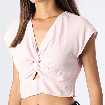 Vero Moda - Crop Top Mujer Jesmilo Rosa