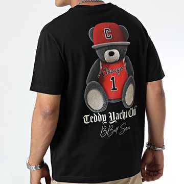 Teddy Yacht Club - Camiseta oversize Chicago Cap BBall Series Negra