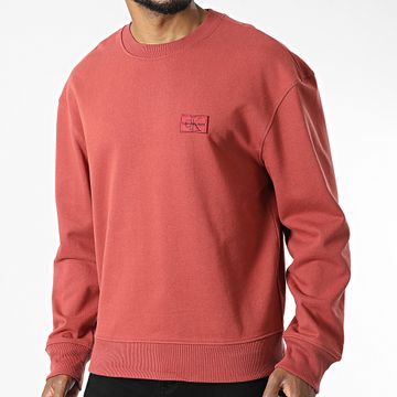 Calvin Klein - Sudadera con cuello redondo 1544 Rojo ladrillo