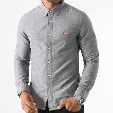 Levi's - Slim Fit Camisa Manga Larga 86625 Gris Carbón