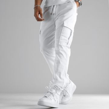 LBO - Regular Fit Pantalones cargo 2715 Blanco
