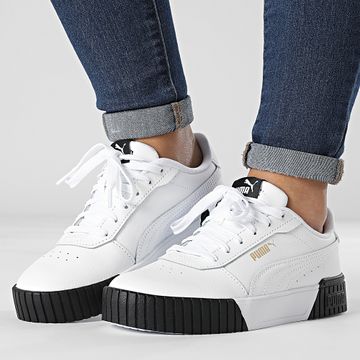 Puma - Zapatillas Mujer Carina 2 385849 Blanco Puma Team Oro Negro