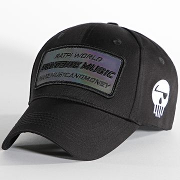Booba - Gorra Logo Grande Negra Reflectante