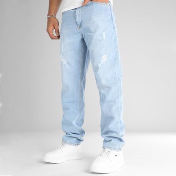 LBO - Vaqueros relaxed fit desgastados 2788 Lavado vaquero azul