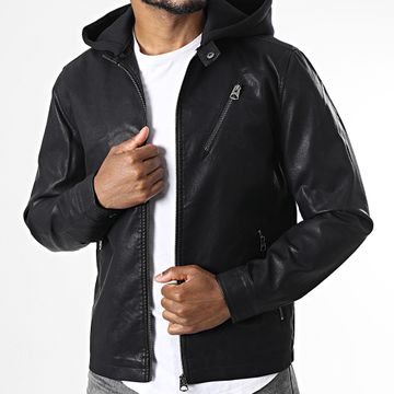 Only And Sons - Chaqueta con capucha y cremallera Santonio Negra