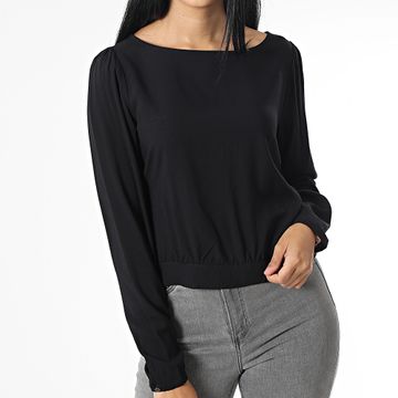 Only - Nova Life Top de manga larga para mujer Negro