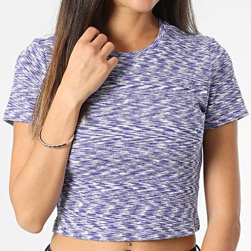 Only - Camiseta de mujer Lamia Violet Mottled White