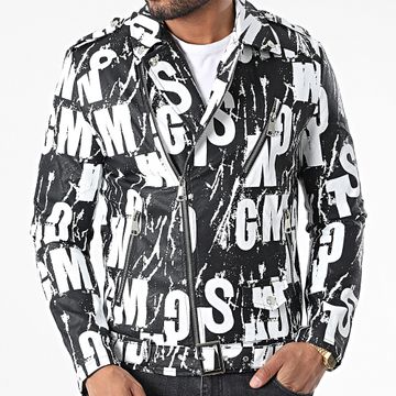 Uniplay - Chaqueta de piel sintética SH-40 Negra