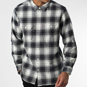 Levi's - Camisa de cuadros de manga larga 19573 Negro Beige