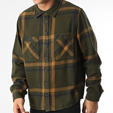 Blend - Camisa Manga Larga a Cuadros 20714963 Verde Caqui