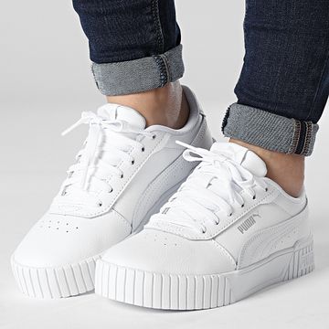 Puma - Zapatillas Mujer Carina 2 385949 Puma Blanco Puma Plata