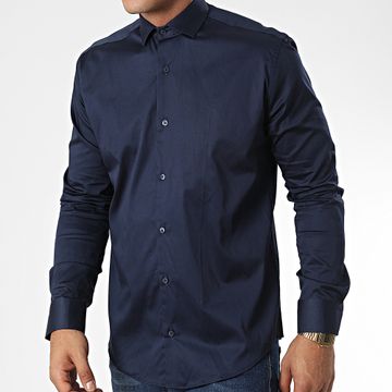 Zelys Paris - Camisa Manga Larga Y3642 Azul Marino