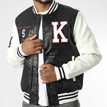 MTX - Chaqueta Teddy ART-2 Negro Blanco