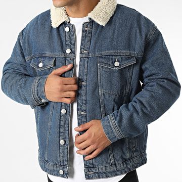 Only And Sons - Chaqueta vaquera con cuello de oveja Rick Denim azul