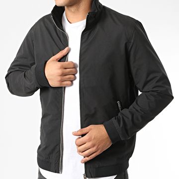 Jack And Jones - Chaqueta Rush Harrington Zip Negra