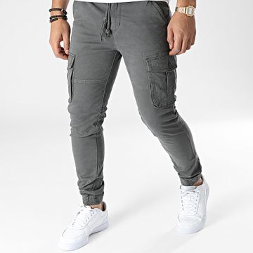 John H - XQ03 Pantalones Cargo Gris Carbón