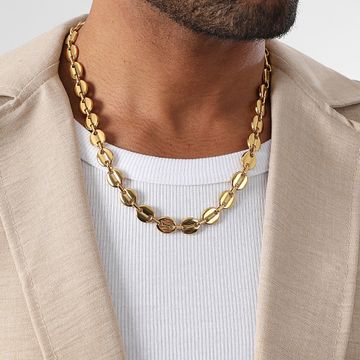 LBO - Collar Grano de Café 10mm Oro