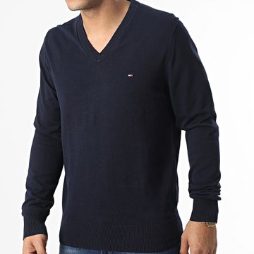 Tommy Hilfiger - Jersey cuello pico 1995 0956 Azul marino