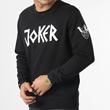 DC Comics - Joker Sudadera cuello redondo Negro Blanco