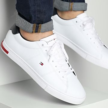 Tommy Hilfiger - Essential Detalle Piel Zapatillas 4047 Blanco