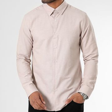 LBO - Camisa Manga Larga 2895 Beige Chiné