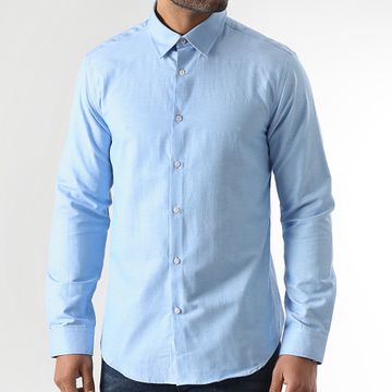LBO - Camisa de manga larga 2896 Light Blue Heather