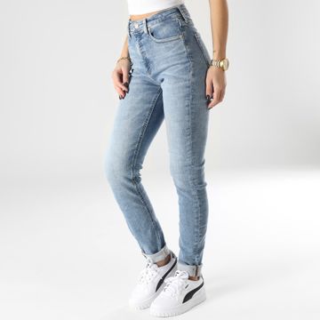 Calvin Klein - Vaqueros pitillo de tiro alto para mujer 0187 Blue Denim